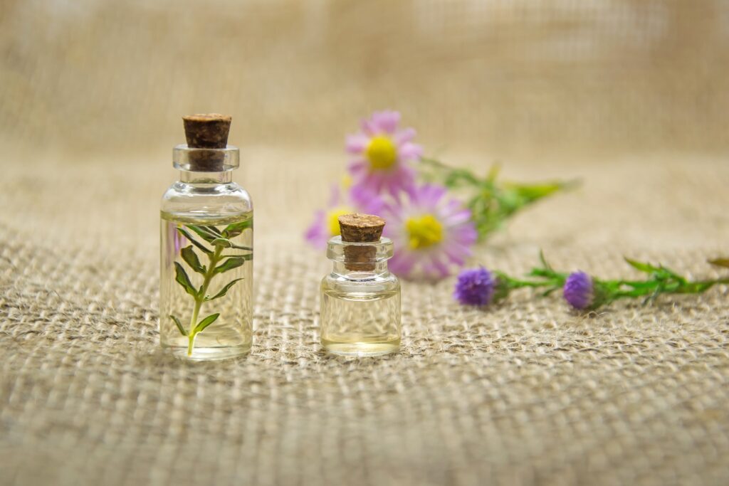 Essential oil bottles